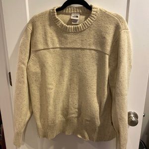 North face cream men’s sweater XL